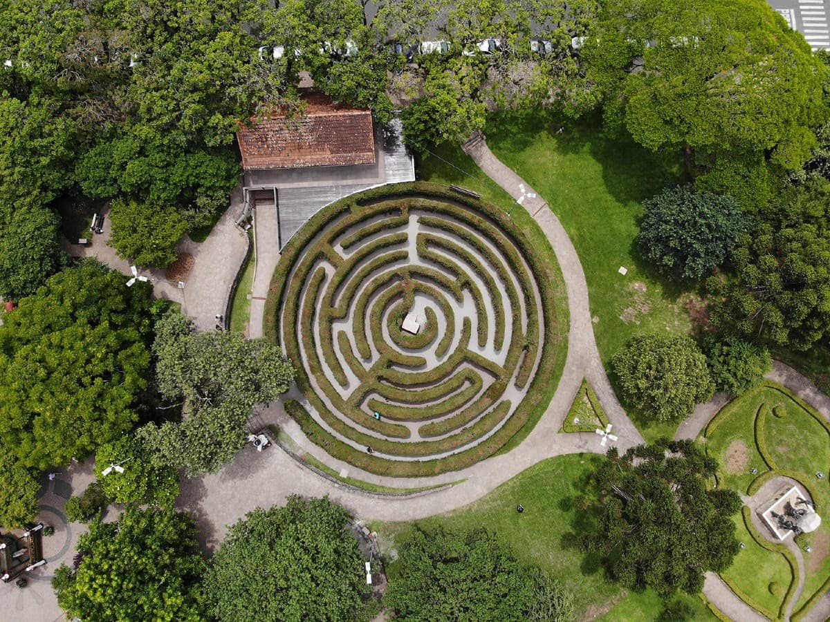 Labirinto Verde visto de cima