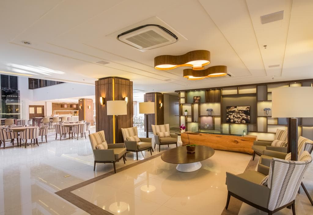 espaço lounge do hotel